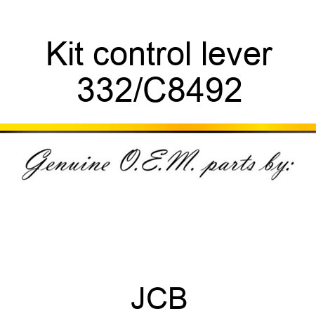 Kit control lever 332/C8492