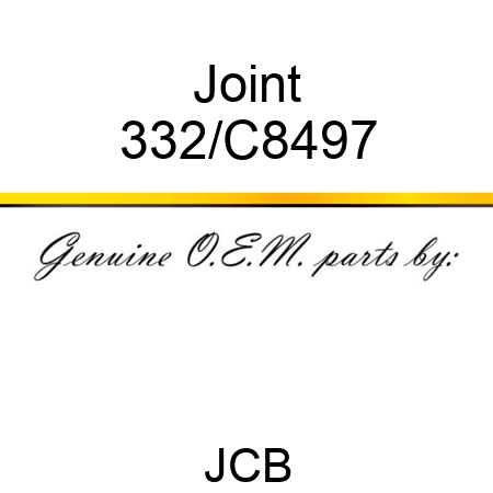 Joint 332/C8497
