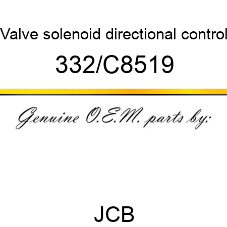 Valve, solenoid, directional control 332/C8519