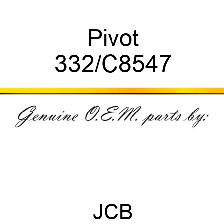 Pivot 332/C8547
