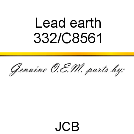 Lead, earth 332/C8561