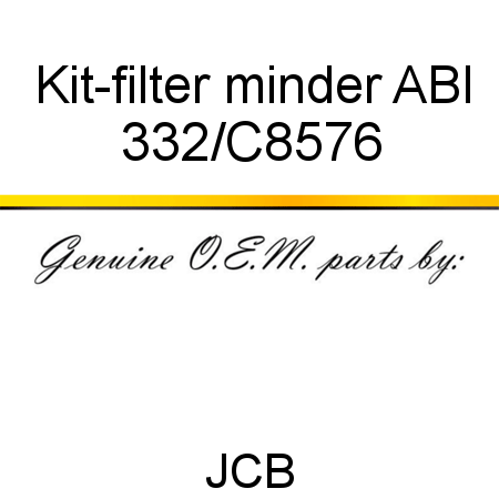 Kit-filter minder, ABI 332/C8576