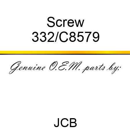 Screw 332/C8579