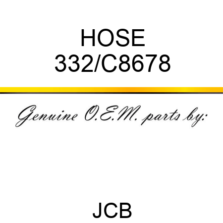HOSE 332/C8678