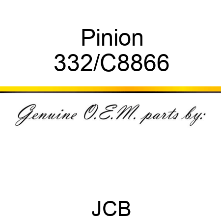 Pinion 332/C8866