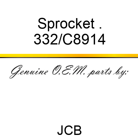 Sprocket . 332/C8914