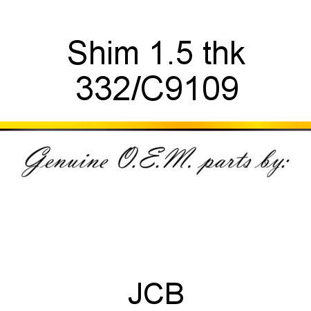 Shim, 1.5 thk 332/C9109