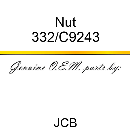 Nut 332/C9243