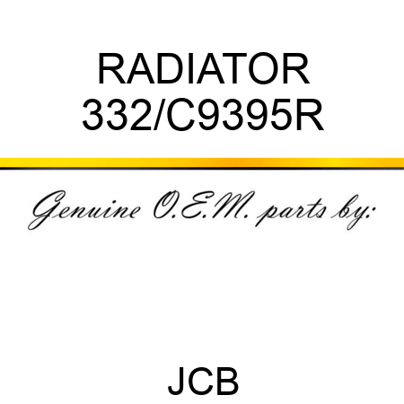 RADIATOR 332/C9395R