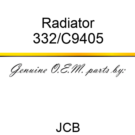 Radiator 332/C9405