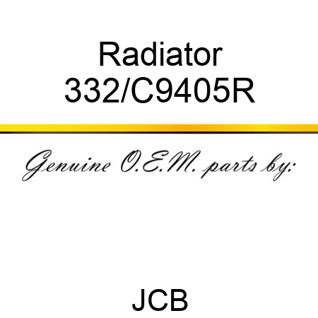 Radiator 332/C9405R
