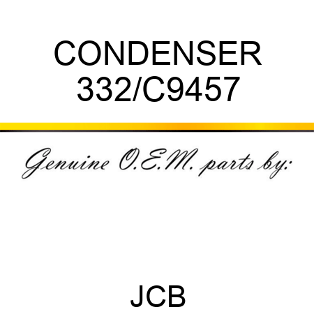 CONDENSER 332/C9457