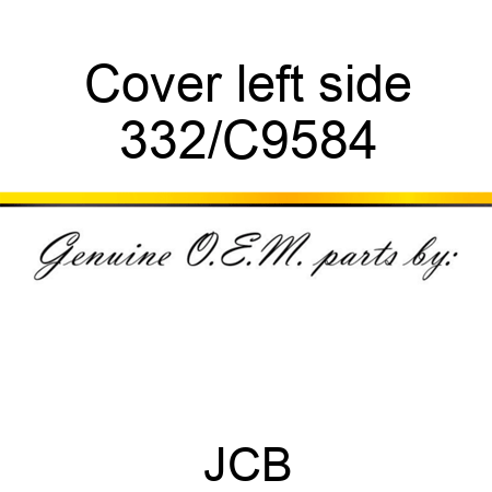 Cover left side 332/C9584