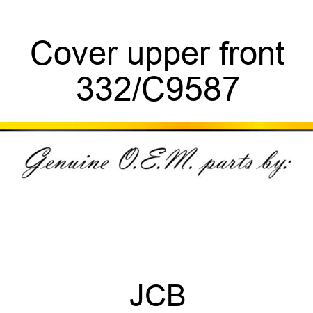 Cover upper front 332/C9587