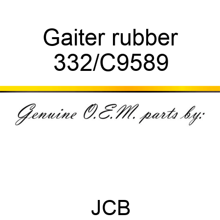 Gaiter rubber 332/C9589