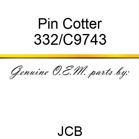 Pin Cotter 332/C9743