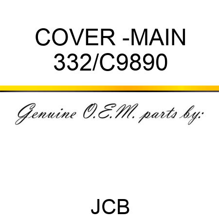 COVER -MAIN 332/C9890