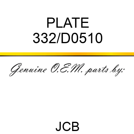 PLATE 332/D0510