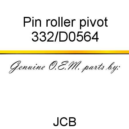 Pin, roller pivot 332/D0564
