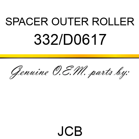 SPACER OUTER ROLLER 332/D0617