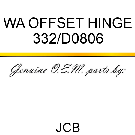 WA OFFSET HINGE 332/D0806