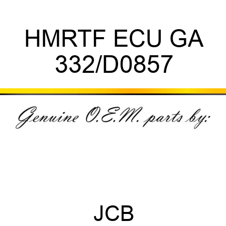 HMRTF ECU GA 332/D0857