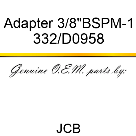 Adapter 3/8