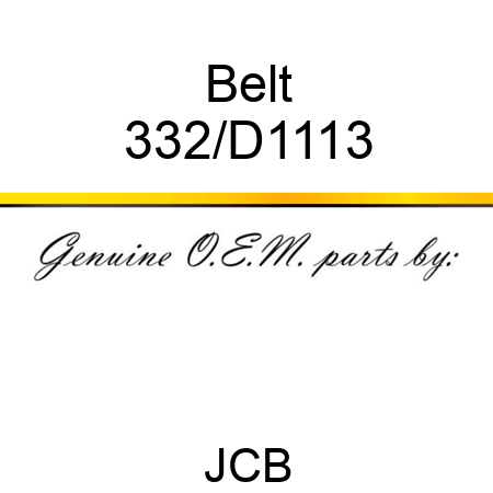 Belt 332/D1113