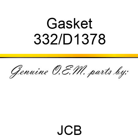 Gasket 332/D1378