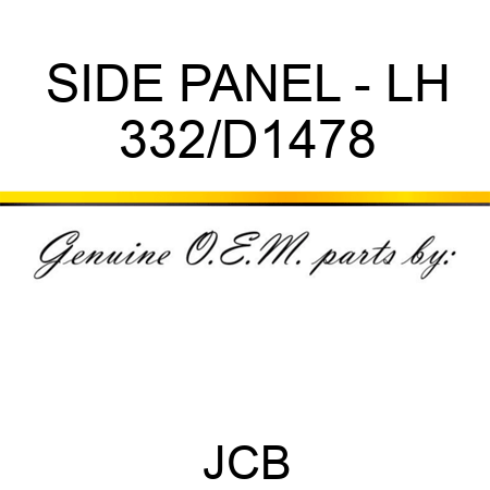 SIDE PANEL - LH 332/D1478