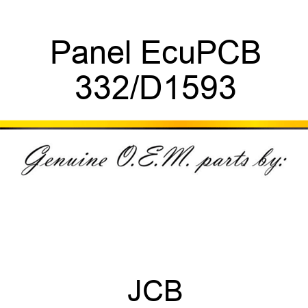 Panel Ecu,PCB 332/D1593