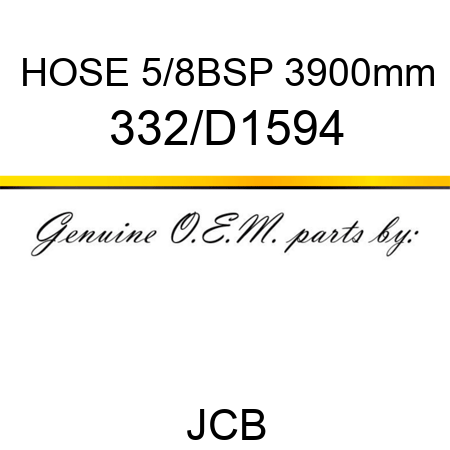HOSE 5/8BSP 3900mm 332/D1594