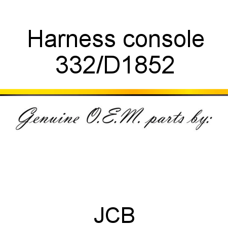 Harness, console 332/D1852