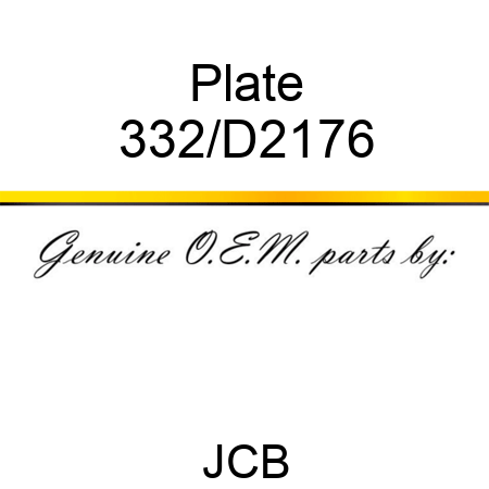 Plate 332/D2176