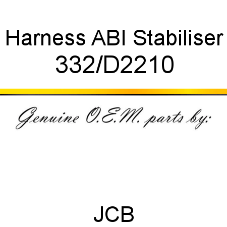 Harness, ABI Stabiliser 332/D2210