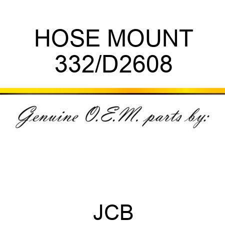 HOSE MOUNT 332/D2608