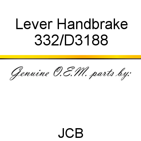 Lever, Handbrake 332/D3188