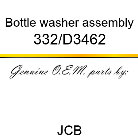 Bottle, washer assembly 332/D3462