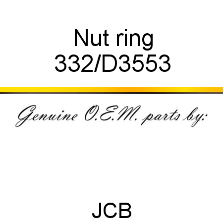 Nut, ring 332/D3553