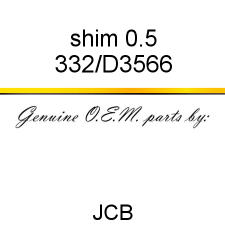 shim 0.5 332/D3566