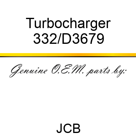 Turbocharger 332/D3679