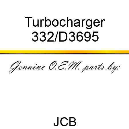 Turbocharger 332/D3695