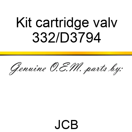 Kit cartridge valv 332/D3794