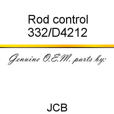 Rod, control 332/D4212