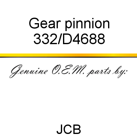 Gear, pinnion 332/D4688
