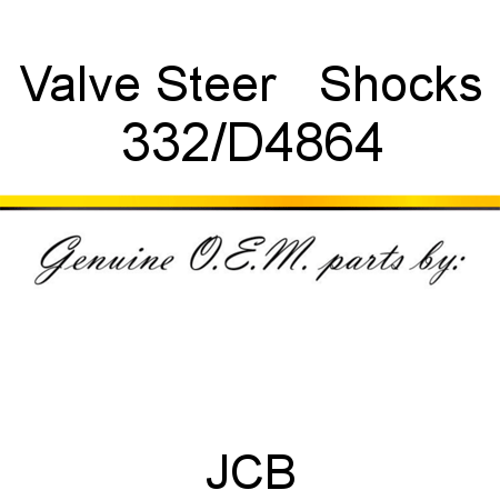 Valve, Steer + Shocks 332/D4864