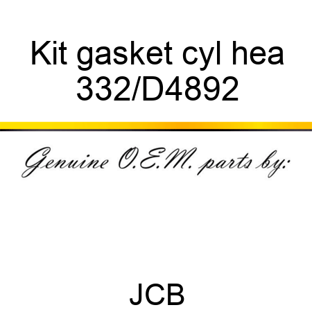 Kit gasket cyl hea 332/D4892