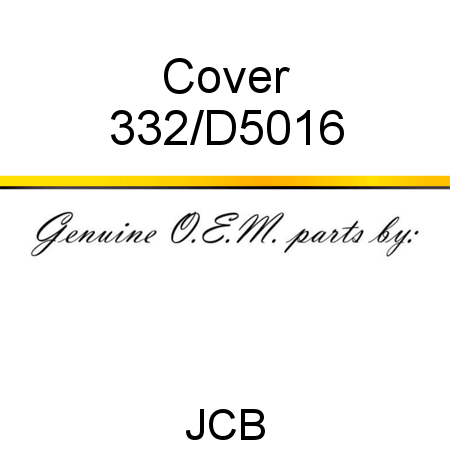 Cover 332/D5016