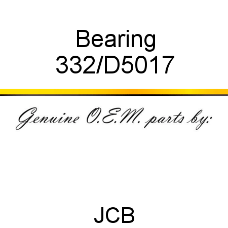 Bearing 332/D5017