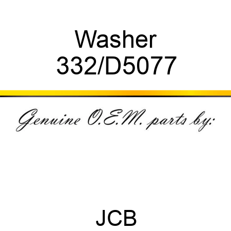 Washer 332/D5077